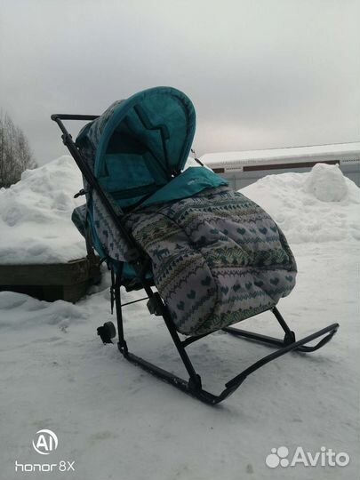 Детские санки коляска бу