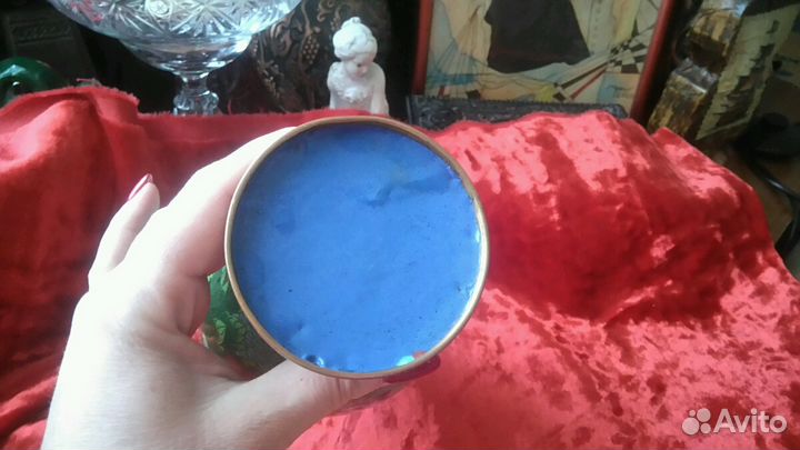 Ваза, Китай, перегородчатая эмаль, клуазоне, винта