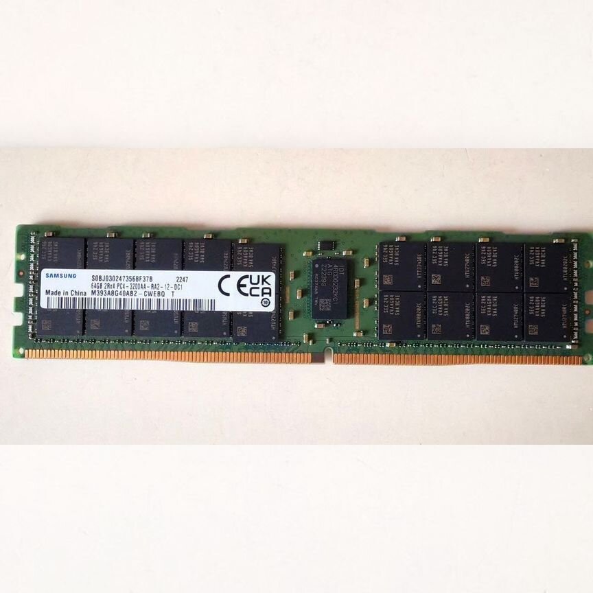 [M393A8G40AB2-CWE] Ориг. 64gb Rdimm Ecc 3200 Samsung M393a8g40ab2-Cwe