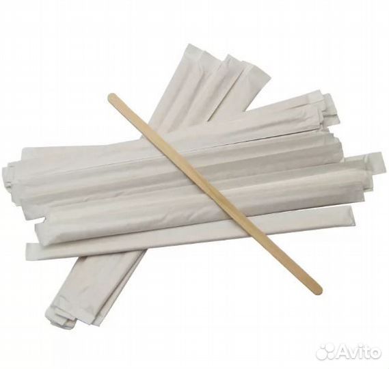 Размешиватели в индивидуальной упаковке 14см,18см