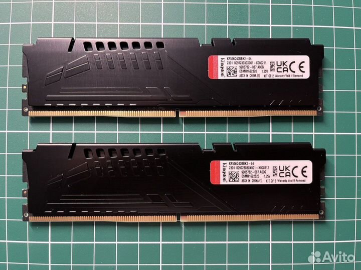 DDR5 Kingston fury Beast Black 64gb 5600 (2x32)