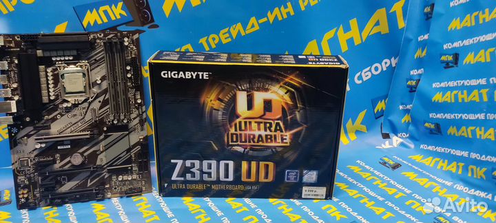 Комплект Gigabyte Z390-UD + G4900 под 6 карт