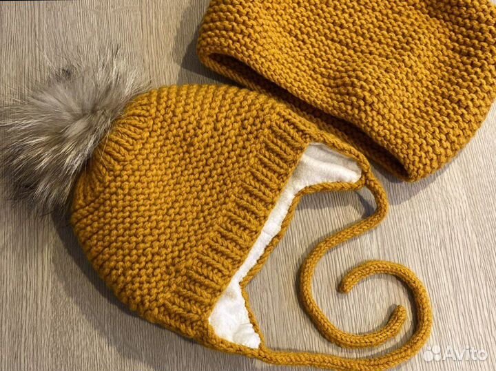 Детская шапка и снуд ручной работы