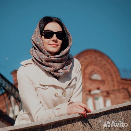 Шарф хомут трикотажный 