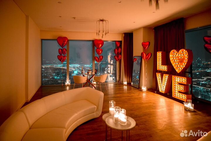 Аренда лофта на 55 этаже в Москва-Сити