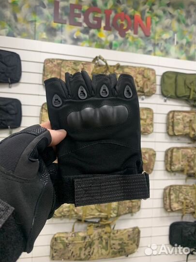 Тактически перчатки черные