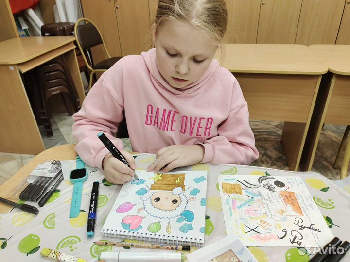 Занятия скетчингом 10 - 18 лет