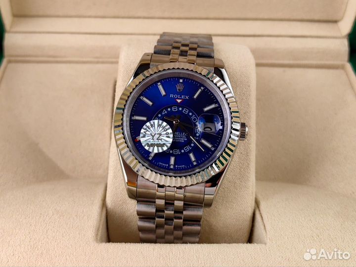 Часы мужские Rolex sky dweller blue