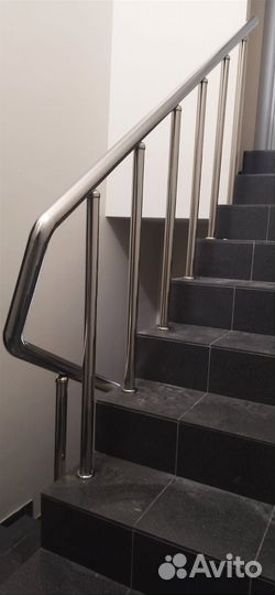 Перила для лестниц из нержавеющей стали, поручни