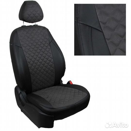 Автомобильные чехлы из экокожи и алькантары