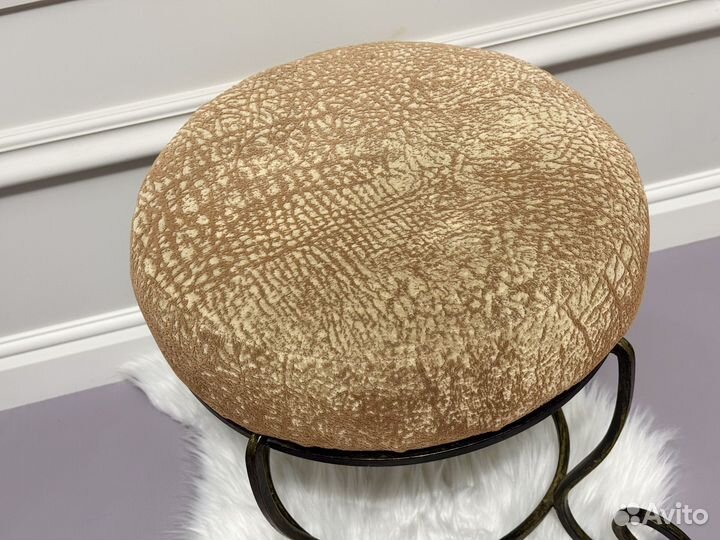 Банкетка пуфик кованый