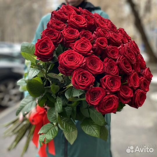 Букет из Роз Россия 40-70 см