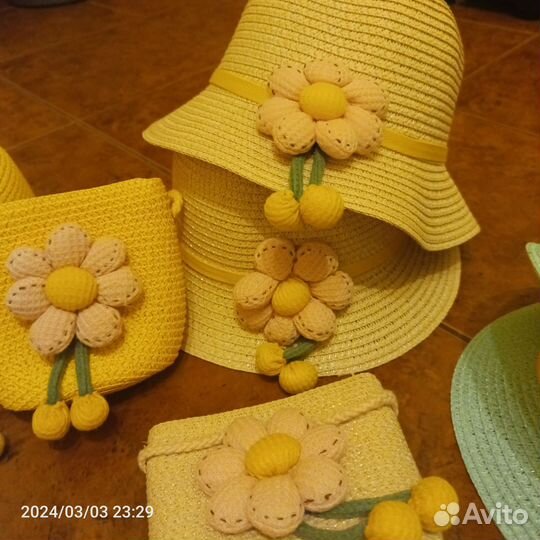 Набор шляпка и сумочка для девочки