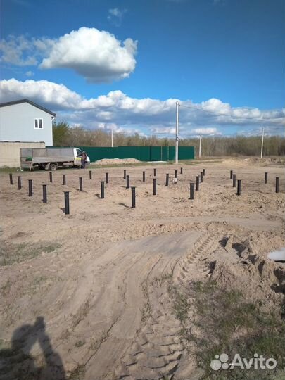 Монтаж винтовых свай под ключ