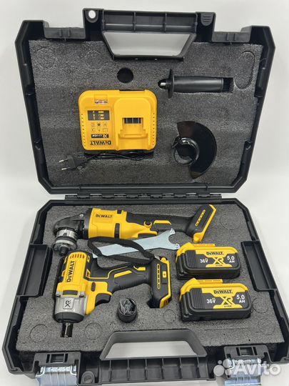 Набор 2в1 DeWalt ушм+Гайковерт