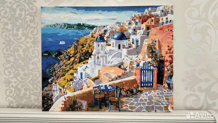 Картина Санторини 50 на 40