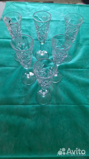 Хрустальные бокалы (рюмки) СССР