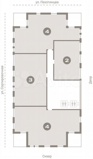 2-к. квартира, 60,2 м², 15/17 эт.