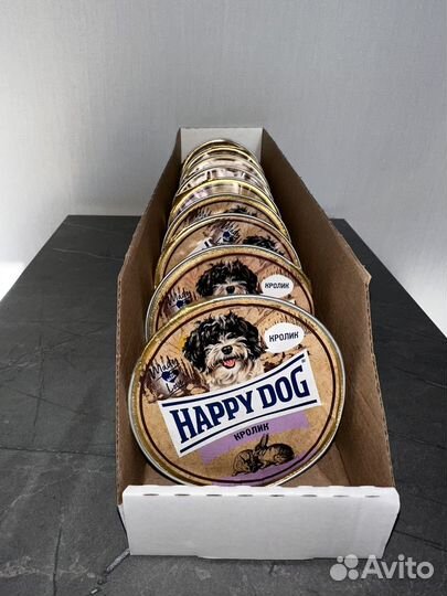 Корм влажный для собак Happy dog