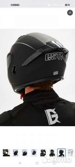 Мотоциклетный шлем черный