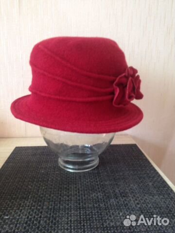 Шляпка женская (чистая шерсть).Чехия