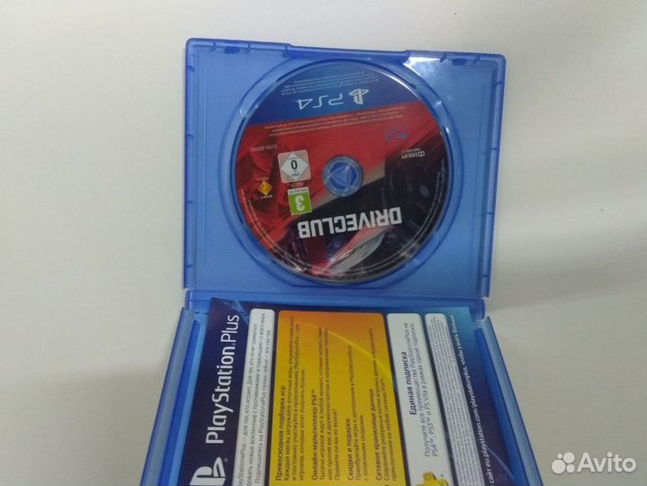 Игровые диски. Sony Playstation 4 driveclub