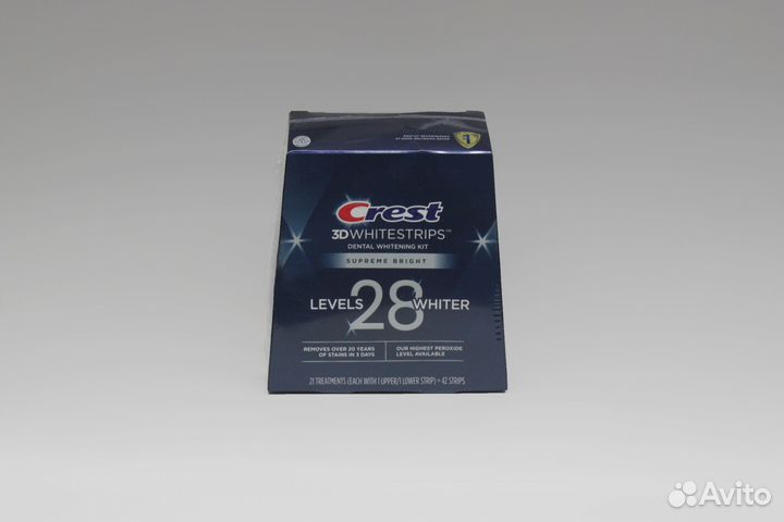 Отбеливающие полоски для зубов crest 3D whitestrip