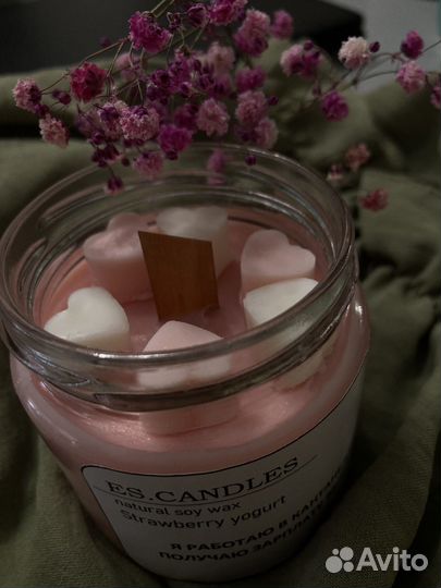 Ароматическая свеча ручной работы