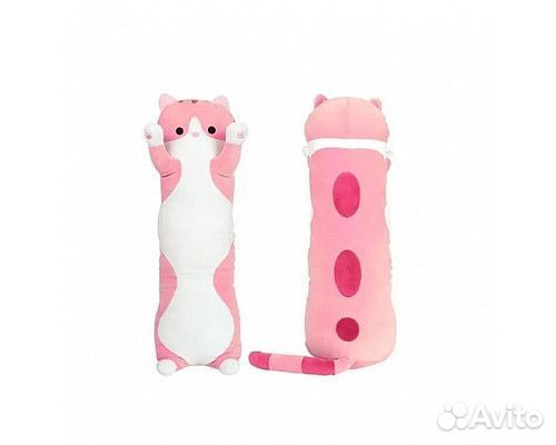 Мягкая игрушка Кот батон игрушка обнимашка 90 см