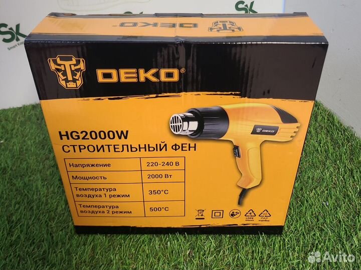 Строительный фен Deko 2000вт тм06