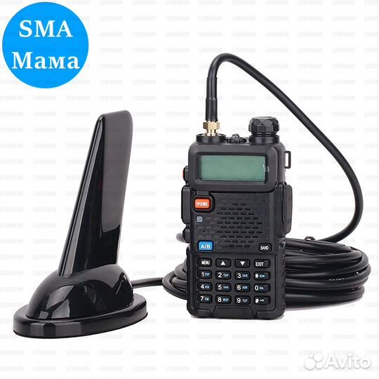 Антенна плавник VHF/UHF 144/430 для рации