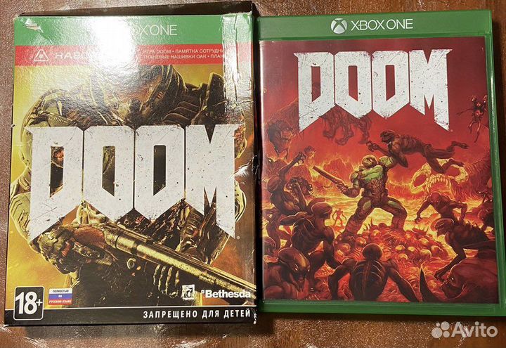 Игра для приставки xbox one Doom