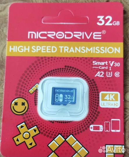 Карта памяти Micro Nintendo Switch Нинтендо Свитч