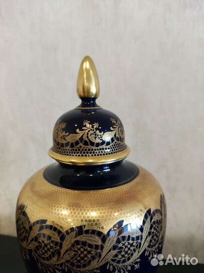 Антикварная ваза, Германия, кобальт, винтаж