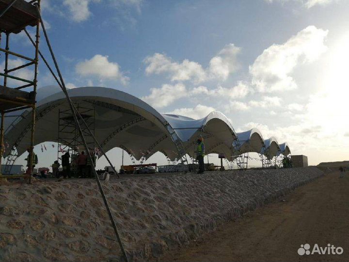 Арочный шатер гексагональ