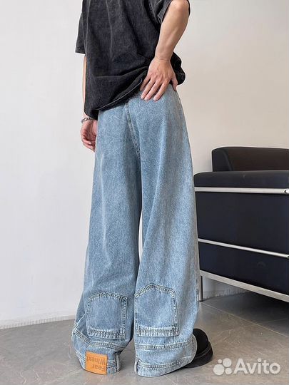 Винтажные джинсы широкие