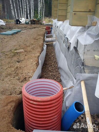 Дренаж участка ливневка водоотведение