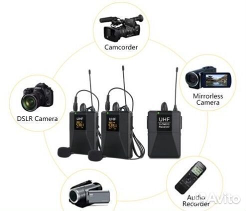 Беспроводной микрофон петличка xtuga X-CM012 UHF