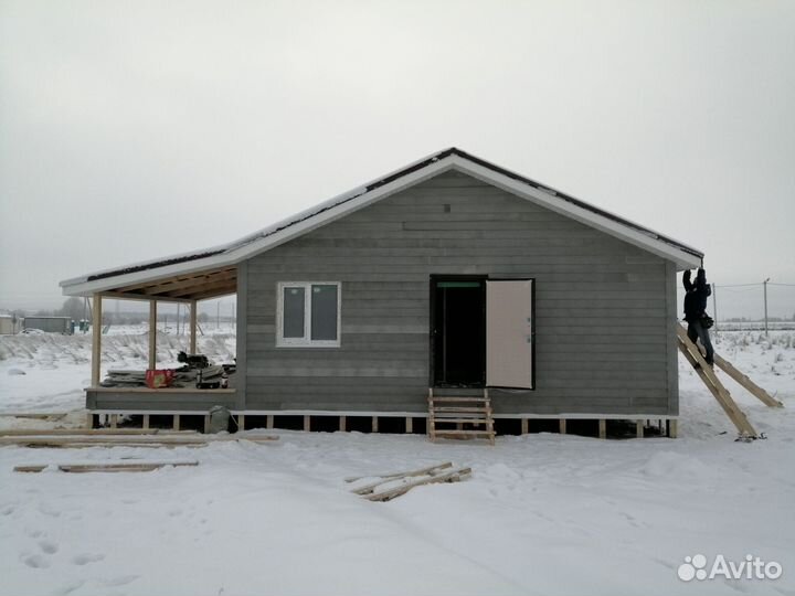 Каркасный дом 72м