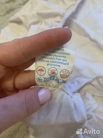 Наматрасник непромокаемый овальный