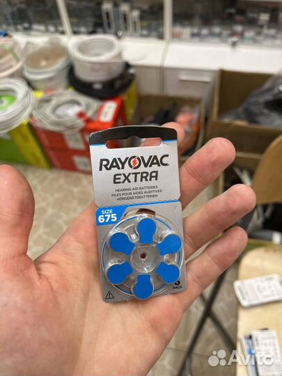 Батарейки для слуховых аппаратов Rayovac 675 BL-6