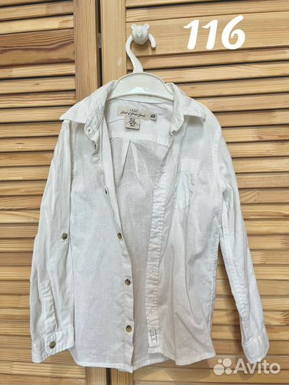 Рубашки H&M на мальчика 116-122