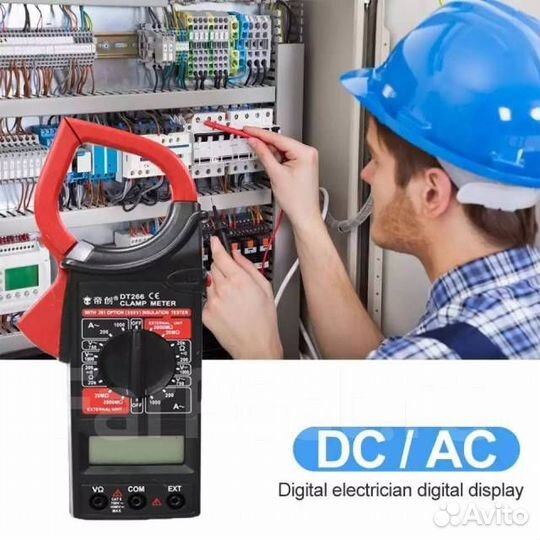 Клемметер,мультиметр токовые клещи токоизмерительн