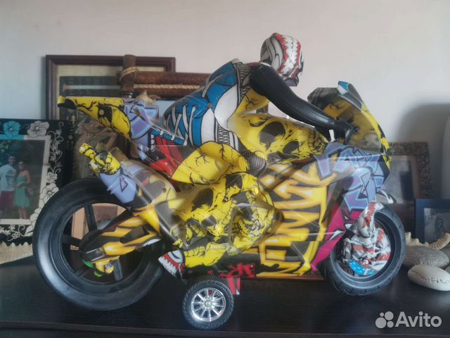 Игрушка мотоциклист(машина)