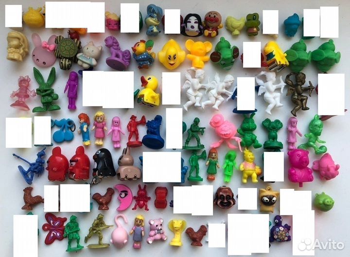 Миниатюрные фигурки из киндер 90-е, лапусики