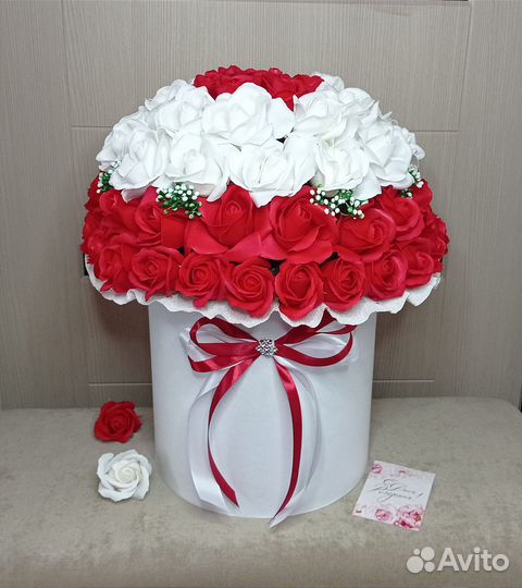 Букет из мыльных цветов