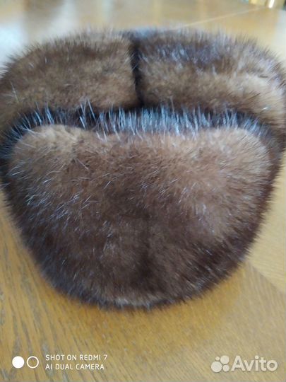 Норковая шапка мужская