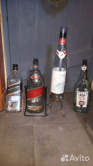 Коллекционные бутылки Red Label и тд