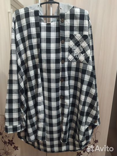Рубашка в клетку женская