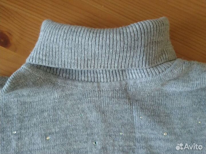 Серая манишка снуд для девочки Крокид на 4-8 лет